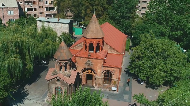 Zoravor Sourb Astvatsatsin Church in Armenia's Pink City, Yerevan