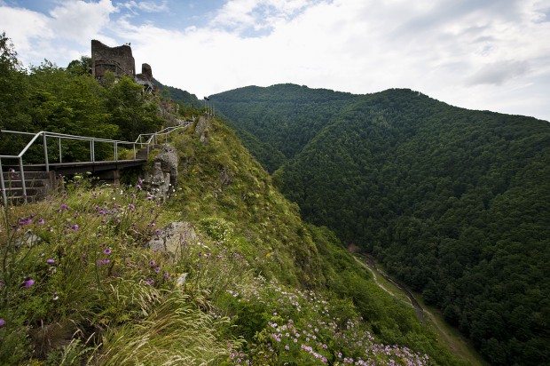Poenari Castle in Romania 