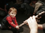 Adorable Baby Dances During His Father's Concert