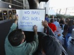 People Protest Travel Ban at LAX Airport