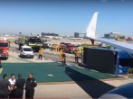 Aeromexico Plane Collides With Overturned Truck at Los Angeles Airport