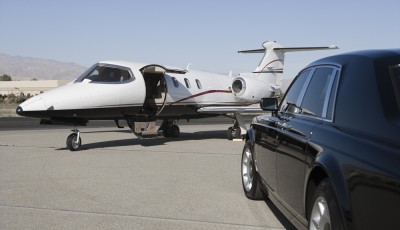 Luxurious Car And Airplane